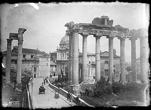 Roman Forum in the 1880 - Consolazione Street