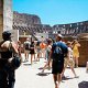 Toeristen in het Colosseum