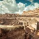 Pemandangan panoramik Colosseum