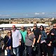 Happy clients enjoying Villa Borghese stop on private golf cart tour